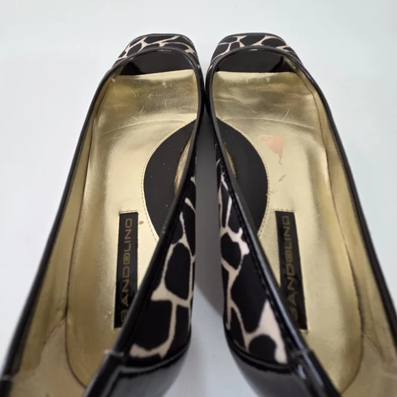 Bandalino Giraffe Print Peep-Toe Flats - Picture 9 of 11